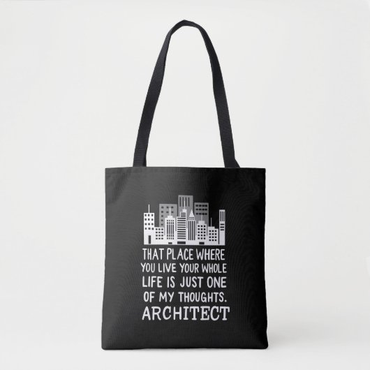 Definitie architect tote bag (Voorkant)