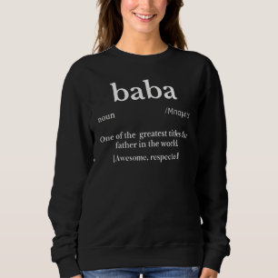 Definitie Baba een van de grootste titels voor vet Trui