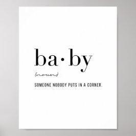Definitie Baby Poster