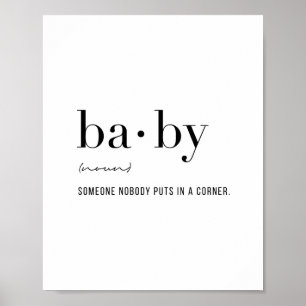 Definitie Baby Poster