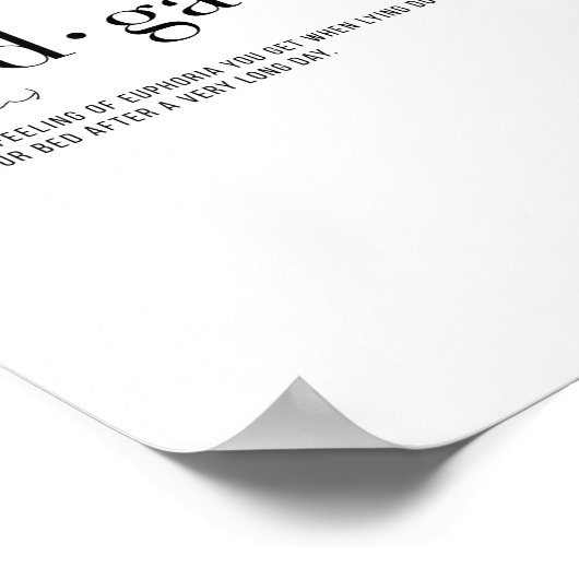 Definitie Bedgasm Poster (Hoek)