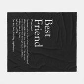 Definitie Beste Vriend Persoonlijk Fleece Deken (Voorkant (Horizontaal))