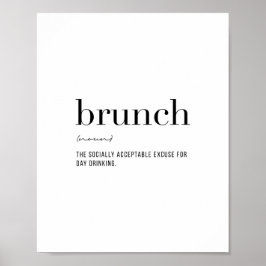 Definitie Brunch Poster