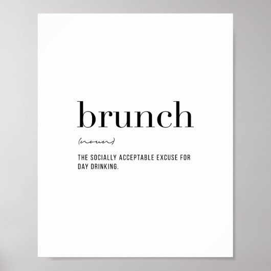 Definitie Brunch Poster (Voorkant)