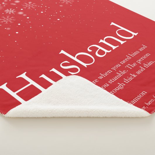 Definitie citaat echtgenoot winter sneeuwvlokken r sherpa deken (3/4)