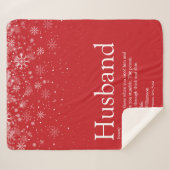 Definitie citaat echtgenoot winter sneeuwvlokken r sherpa deken (Voorkant (horizontaal))