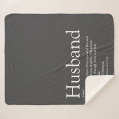 Definitie citaat moderne koele grijze echtgenoot sherpa deken (Voorkant (horizontaal))