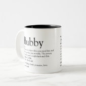 Definitie Citaten Huwelijk Zwart en Wit Modern Tweekleurige Koffiemok (Voorkant links)