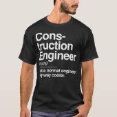 Definitie constructietechnicus alleen normaal t-shirt (Voorkant)