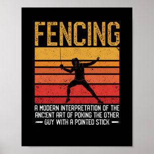 Definitie dictaphone fencer grappig poster
