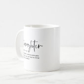Definitie Dochter Sentimentele Quote Koffiemok (Voorkant links)
