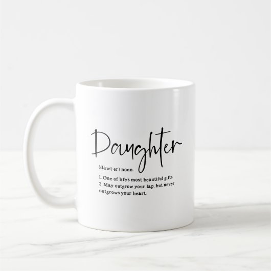 Definitie Dochter Sentimentele Quote Koffiemok (Links)