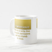 Definitie doorzettingsvermogen koffiemok (Voorkant links)