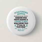 Definitie Dysautonomia Warrior Ronde Button 5,7 Cm (Voorkant)