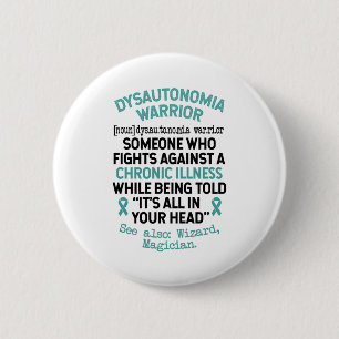 Definitie Dysautonomia Warrior Ronde Button 5,7 Cm