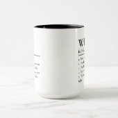 Definitie Echtgenote Persoonlijke Mok Cadeau voor  (Midden)