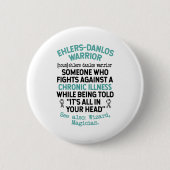 Definitie Ehlers Danlos Warrior Ronde Button 5,7 Cm (Voorkant)
