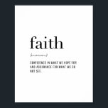 Definitie Faith Poster<br><div class="desc">Definitie Faith</div>