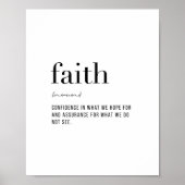 Definitie Faith Poster (Voorkant)