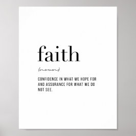 Definitie Faith Poster