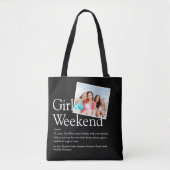 Definitie Foto Meisjesweekend in Zwart en Wit Tote Bag (Voorkant)