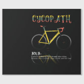 Definitie Funny Cycling Addict Gift for Cadeaupapier (Vlak)