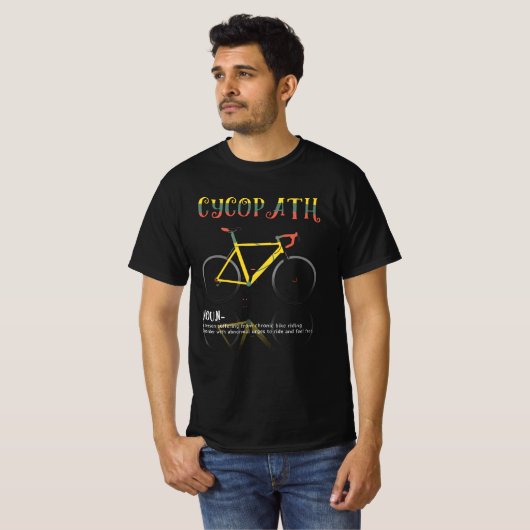 Definitie Funny Cycling Addict Gift for Cyclist T-shirt (Voorkant volledig)