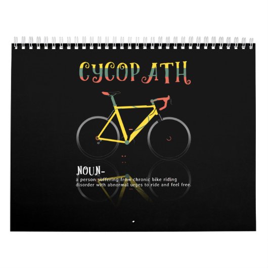 Definitie Funny Cycling Addict Gift for Kalender (Hoes)