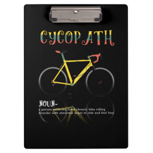 Definitie Funny Cycling Addict Gift for Klembord