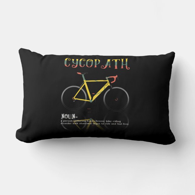 Definitie Funny Cycling Addict Gift for Kussen (Voorkant)