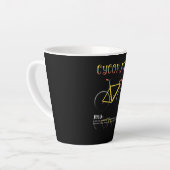 Definitie Funny Cycling Addict Gift for Latte Mok (Linkerhoek)