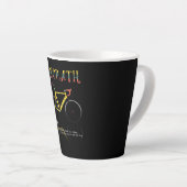 Definitie Funny Cycling Addict Gift for Latte Mok (Rechterhoek)