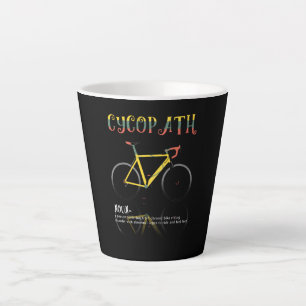 Definitie Funny Cycling Addict Gift for Latte Mok