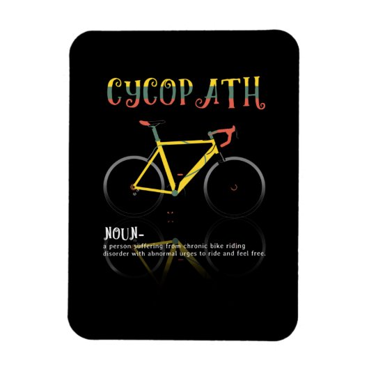 Definitie Funny Cycling Addict Gift for Magneet (Verticaal)