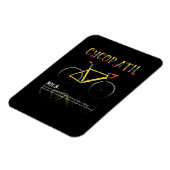 Definitie Funny Cycling Addict Gift for Magneet (Linkerzijde)