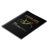Definitie Funny Cycling Addict Gift for Notitieboek (Linkerzijde)