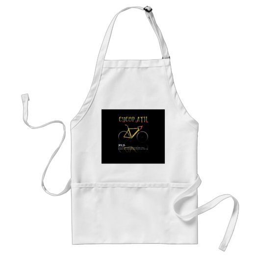 Definitie Funny Cycling Addict Gift for Standaard Schort (Voorkant)