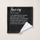 Definitie Furry Fandom Furry Design Cosplay Bad Handdoek (Wasdoekje)