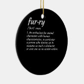 Definitie Furry Fandom Furry Design Cosplay Keramisch Ornament (Rechts)