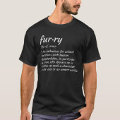 Definitie Furry Fandom Furry Design Cosplay T-shirt (Voorkant)