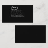 Definitie Furry Fandom Furry Design Cosplay Visitekaartje (Voorkant / Achterkant)