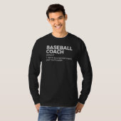 Definitie honkbalcoach t-shirt (Voorkant volledig)