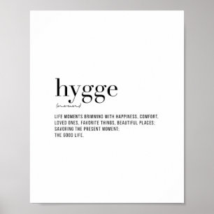 Definitie Hygge Poster