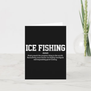 Definitie Ijsvissen Funny Ijsvisser Cadeau Kaart