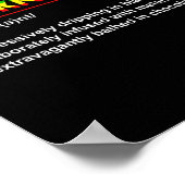 Definitie Juneteenth Zwarte Geschiedenis Afrikaans Poster (Hoek)