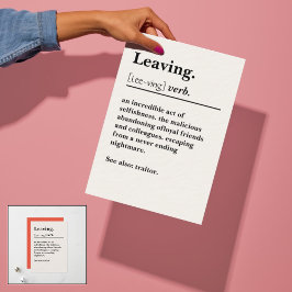 Definitie-Kaart verlaten voor collega-baas Feestdagenkaart