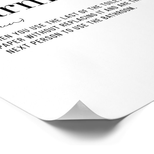 Definitie Karma Poster (Hoek)