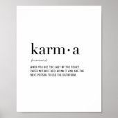 Definitie Karma Poster (Voorkant)