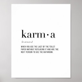 Definitie Karma Poster