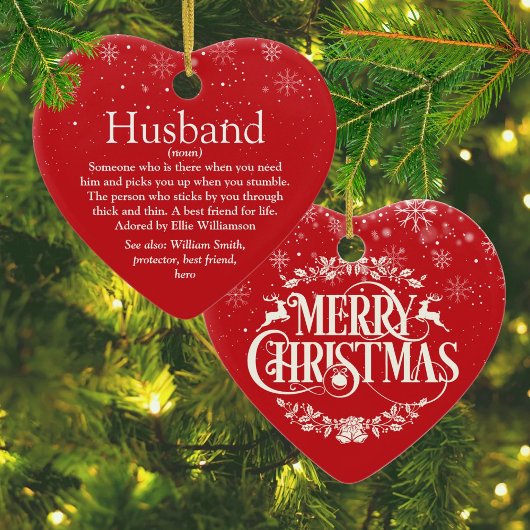 Definitie Kerstvakantie Echtgenoot Keramisch Ornament